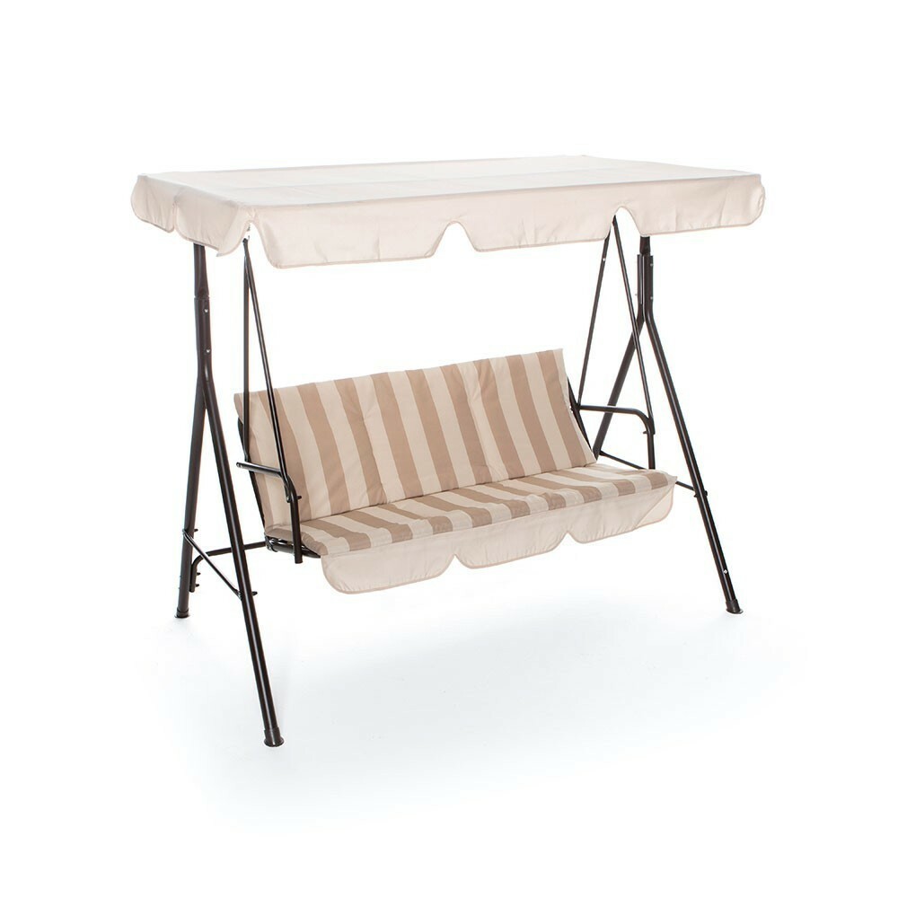 Chaise à bascule Hawaï grand confort avec assise suspendue ergonomique et pare-soleil