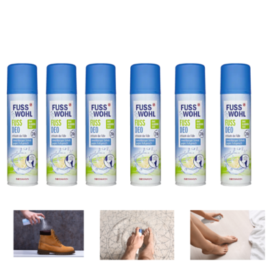 Fusswohl Fuss Deo Verleiht 24H-Fuß-Frisch