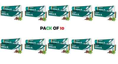 Himalaya HiOra-K Toothpaste 100g x10 | Herbal Sensitivity Relief | Exp 06/27