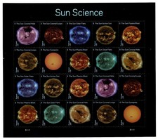 US 2021 Forever Space Sun Science full Sheet of 20 Sc.#5598-5607, MNH. FV $16.40