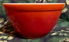 Pyrex #401 Mixing Bowl, Orange Red Ombre Flameglo 1-1/2 pt. Made in USA  CLEAN!!