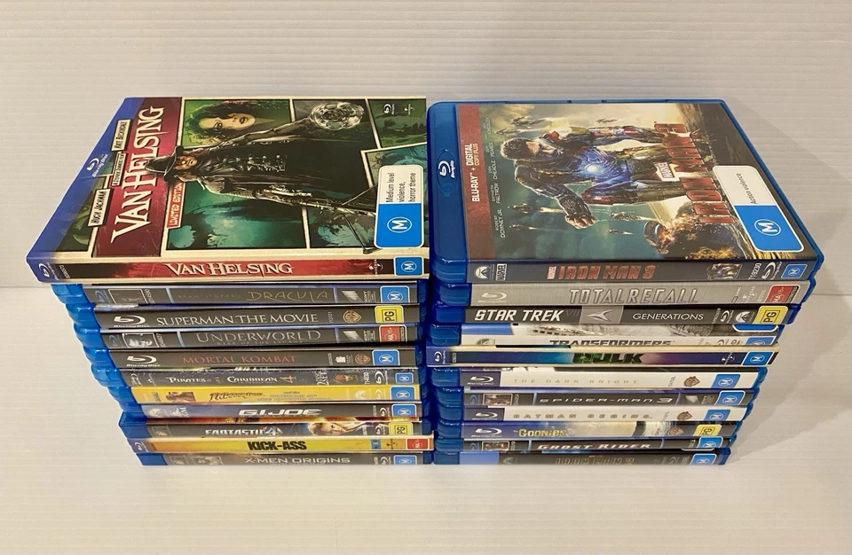 Blu-ray Bulk Movie Lot x22 Marvel DC Action Movies - As Pictured - VGC #3 - image 2 of 4