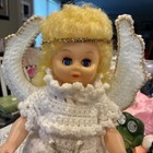 Handcrafted Chochet 13 Inch Angel Doll With Stand — photo 5