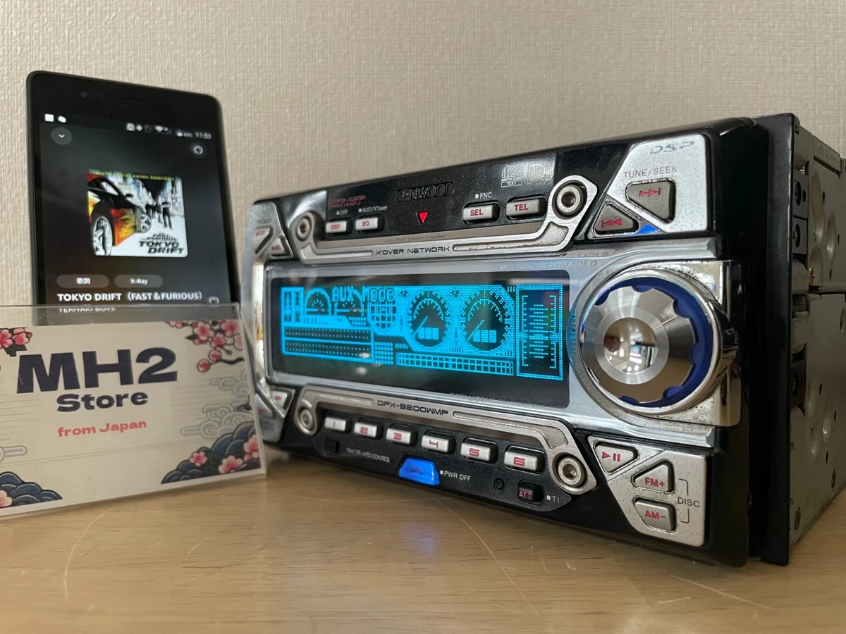 Kenwood DPX-9200WMP 2DIN Car Audio CD MD Player Added Bluetooth