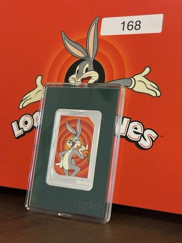 Argor Looney Tunes Bugs Bunny Silver Bar 2026 Two Dollars Collectible