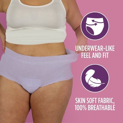 Assurance Women's Incontinence and Postpartum Underwear, L, Maximum Absorbency,