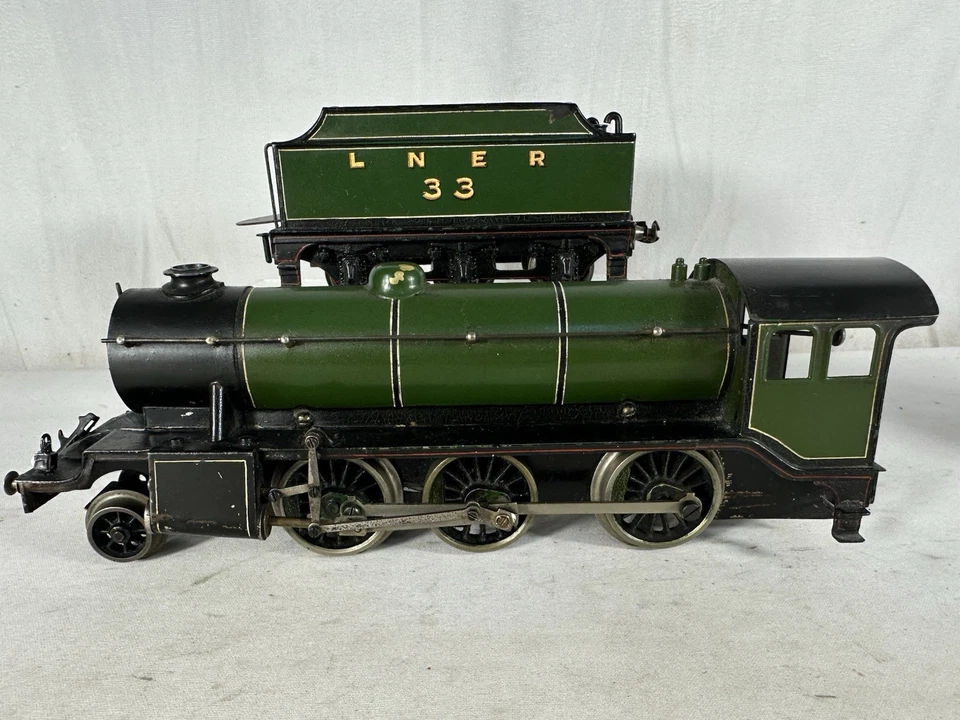 Excelente Bassett Lowke Original Preguerra Mecánico Esquema Inglés Steam Loco! Foto 2 de 4