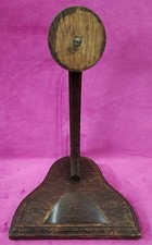 Carved Wooden Wood VINYL RECORD Plate Dish Display Stand Vintage Antique 10" 