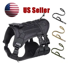 Tactical Dog Harness with Handle No pull Large Military Dog Vest US Working Dog