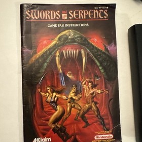 Swords and Serpents NES (Nintendo Entertainment System, 1990) No Poster
