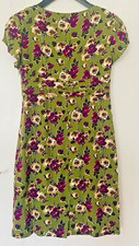 Boden floral green summer Tea Dress size 12 wedding guest, lined, lovely dress