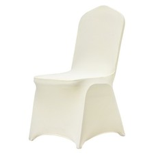 Uimoso 30PCS Beige Spandex Chair Covers for Events Weddings and Dining