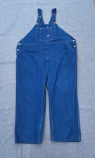 Big Smith Overalls Mens 52X30 Blue Jean Carpenter Workwear Farmer Denim