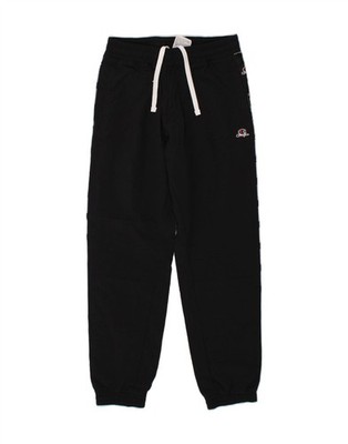 CHAMPION Womens Graphic Tracksuit Trousers Joggers UK 10 Small Black AK05