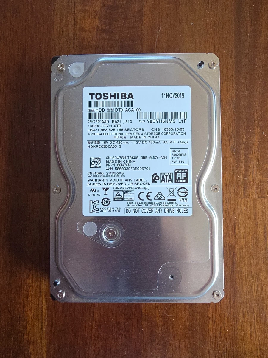 Toshiba 1 TB Internal Hard Disk Drives for sale | eBay