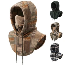 Ski Mask Fleece Balaclava Windproof Winter Neck Warmer Cover Hood for Men Women