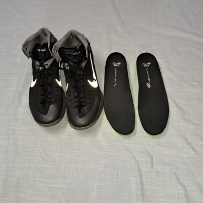 Size 13 Nike Zoom Hyperquickness Gray Black Swoosh Sports Athletic Outdoor Shoe
