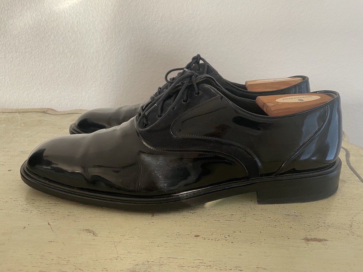 Mezlan Made in Spain Patent Opera Tuxedo Oxford Shoes in  display picture 2