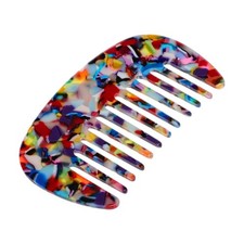Wide Tooth Comb for Women - Anti-Static Pocket Size for Thick Curly Hair, Tra...