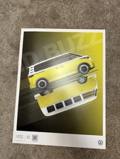 Volkswagen VW 18x24 Inch Official Dealer Poster ID Buzz Type 1 Bus 
