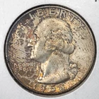 1958-D Washington 90% Silver Quarter Gem BU Uncirculated - Mint Set Toned