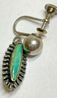 Sterling Silver 925 Native American Design Turquoise Dangle Earrings 5.3 Grams — photo 3