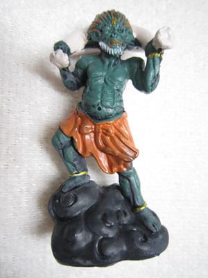Fujin Wind God Japanese Figure Statue Japan Mythology Decor Miniature Ornament