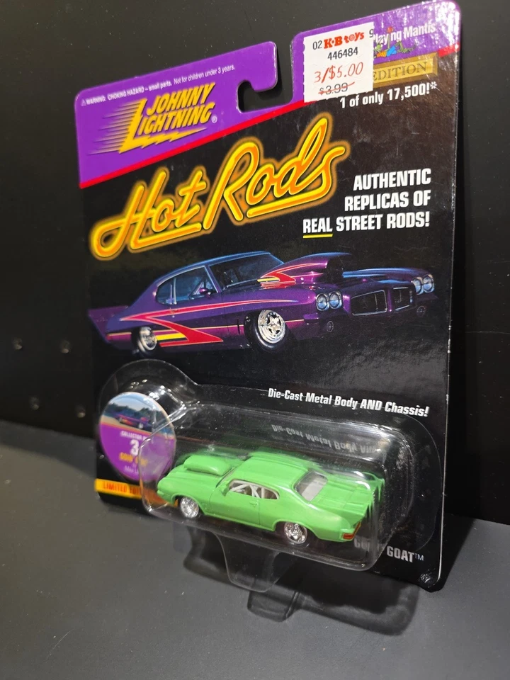 1/64 JOHNNY LIGHTNING HOT RODS GOIN GOAT AÑOS 70 PONTIAC GTO PRO STOCK VERDE Foto 3 de 3