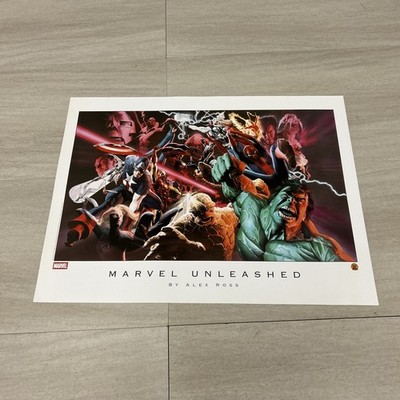 Marvel Unleashed By Alex Ross Lithograph Art Print Dynamic Forces
