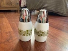 vintage spring blossom pyrex salt and pepper shalees