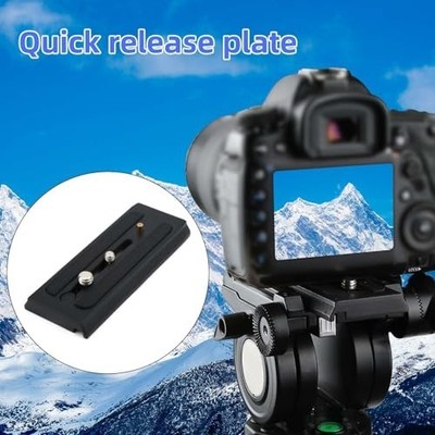 Schiebe-Schnellwechselplatte mit 1/4-20 und 3/8-16 Gewinde für Manfrotto 503HDV