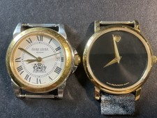 Watch Lot of 2 Favre Leuba Philip Morris Crest & Movado Museum Classic