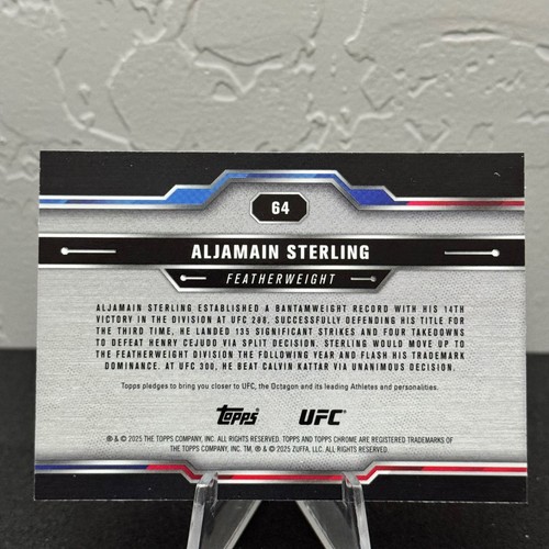 2025 Topps Chrome UFC Base 1 - 200 - COMPLETE YOUR SET - Picture 129 of 401