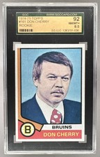 Don Cherry 1974 Topps #161 SGC 8.5 92