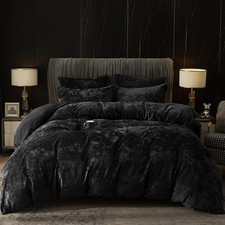 Truly Velvet Duvet Cover Set Queen Size, 3pcs Ultra Soft Breathable Comforter