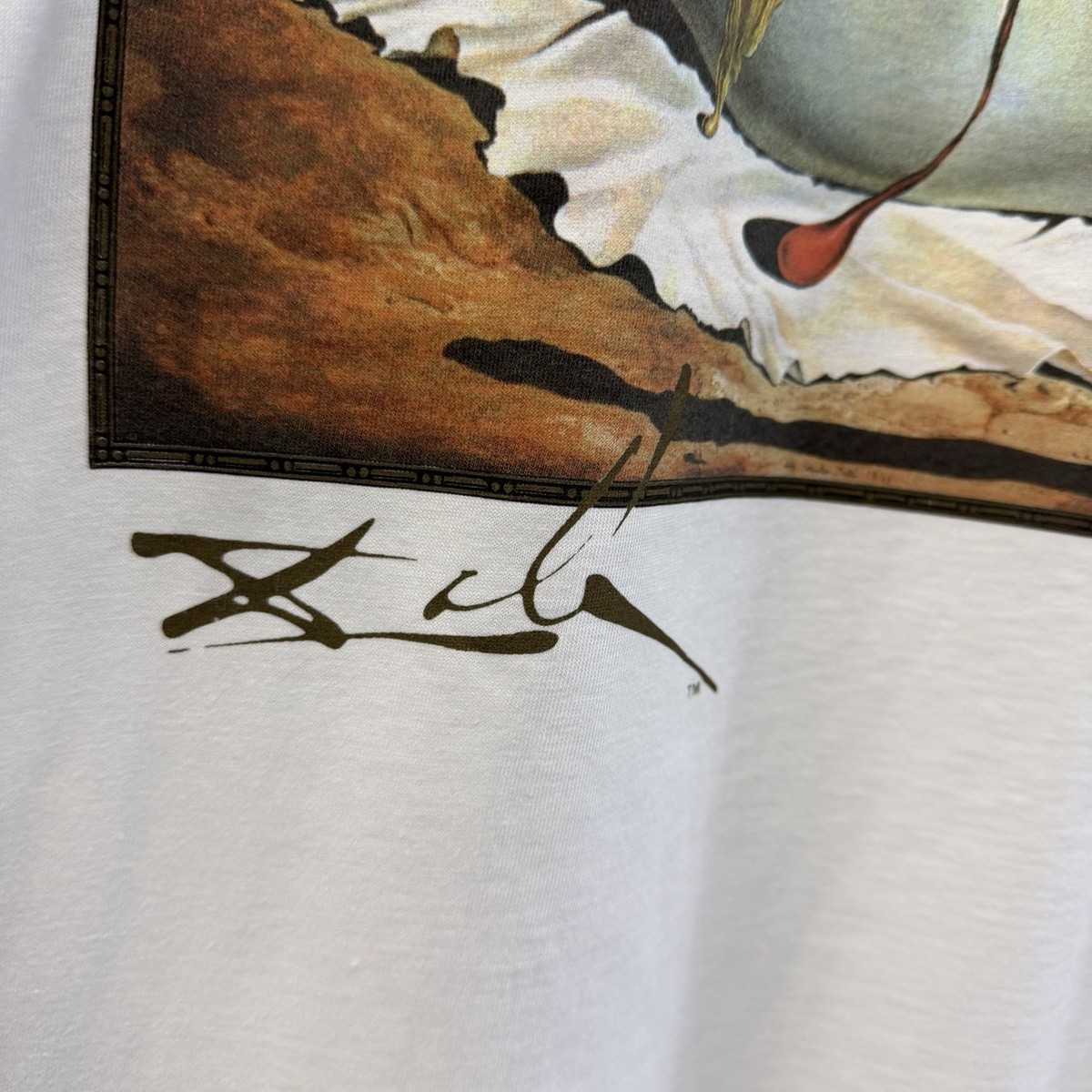 Vintage Salvador Dali Art T Shirt Men's L 80s 90s Surreal