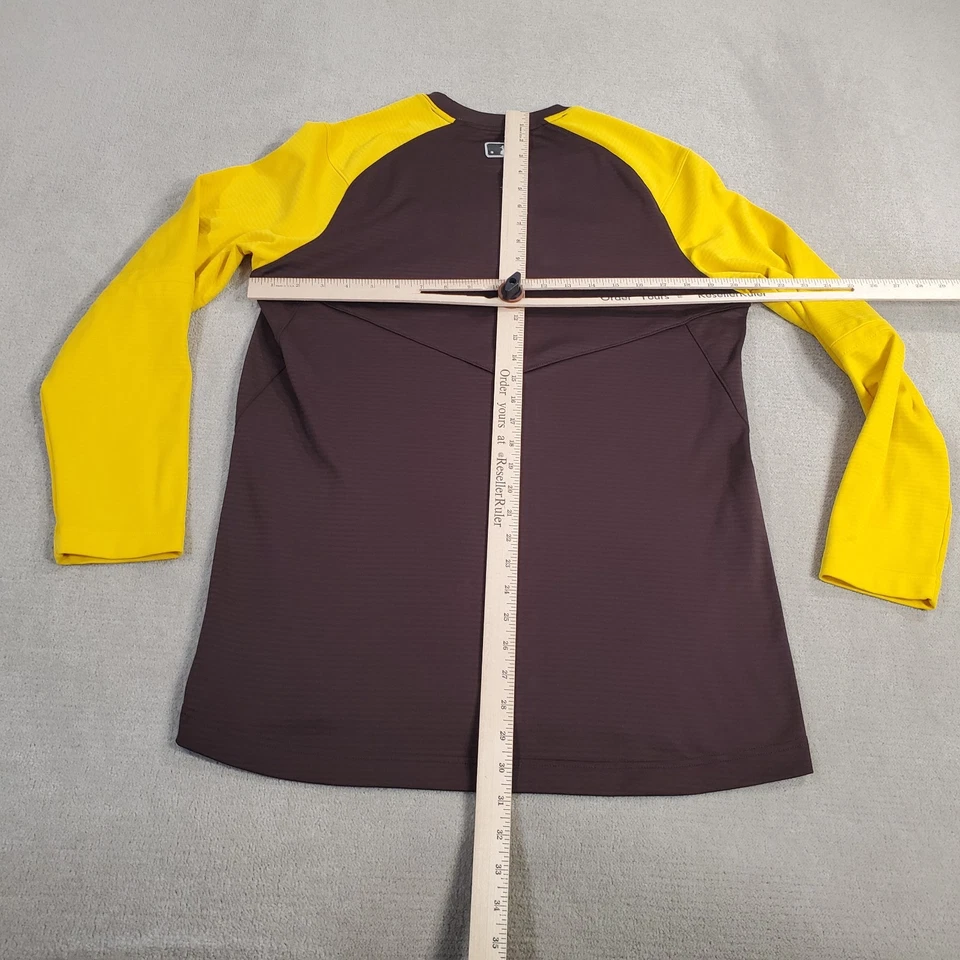 San Diego Padres Pregame Raglan Shirt Mens Medium Brown Yellow Nike Dri Fit MLB - Image 4 of 4