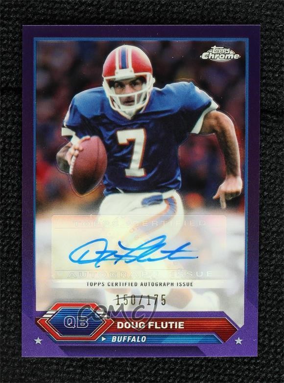 2023 Composite Topps Chrome Purple Refractor /175 Doug Flutie #TCA-DFL Auto 1o64