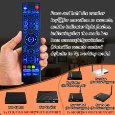 V3 Pro Backlit Voice Remote Compatible with Vseebox V1 Pro/V1 Max/Elite/Max/ V2