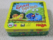 Snail Sprint Board Game By HABA in Metal Tin ...