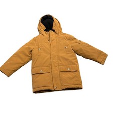 Swiss Tech Light Brown Boys Puffer Winter Jacket, Size S 6-7 