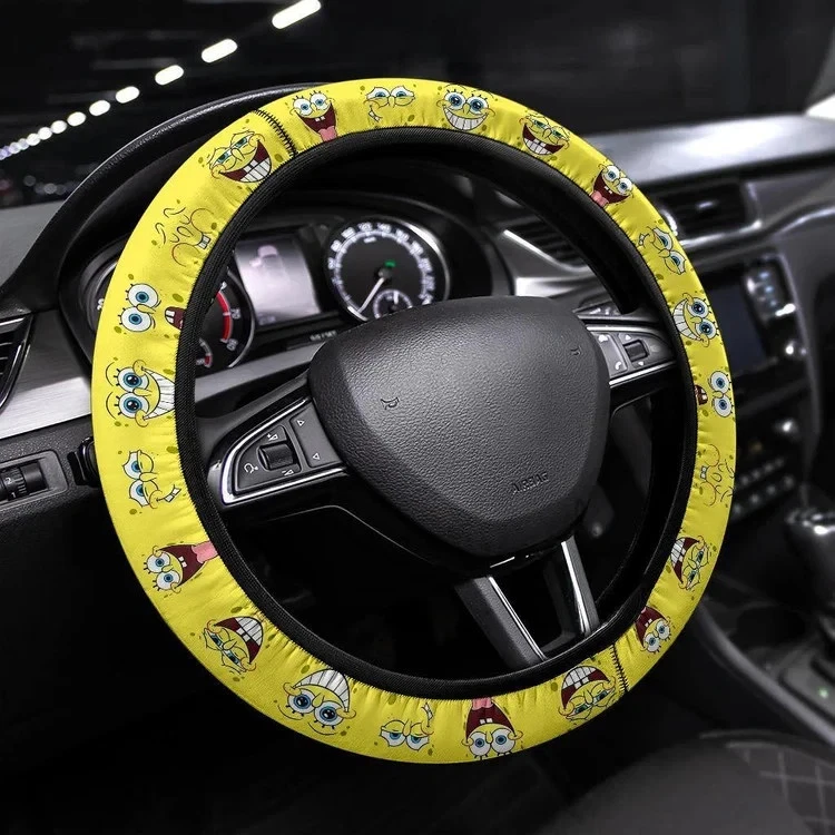 Spongebob Squarepants Anime Steering Wheel Cover Car Accessories