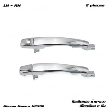Chrome Set 2Dr Front Outer Door Handle For Nissan Navara NP300 D23 2015 - 2025