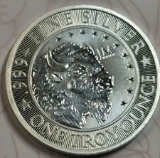 1 oz JM Bullion Buffalo Silver Round (Reverse Proof-Like, New)