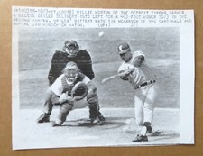 Detroit Tigers 1968 World Series Willie Horton HR Vtg Mexico Wire Photo