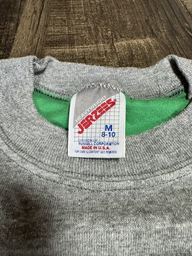 Vintage Jerzee's kids t-shirt, size M 8-10 MADE IN THE USA Baseball Split Hem - Picture 2 of 7