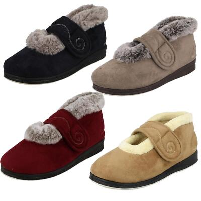 Ladies Padders Textile 'EE' Wide Fit Cross Strap Loungewear House