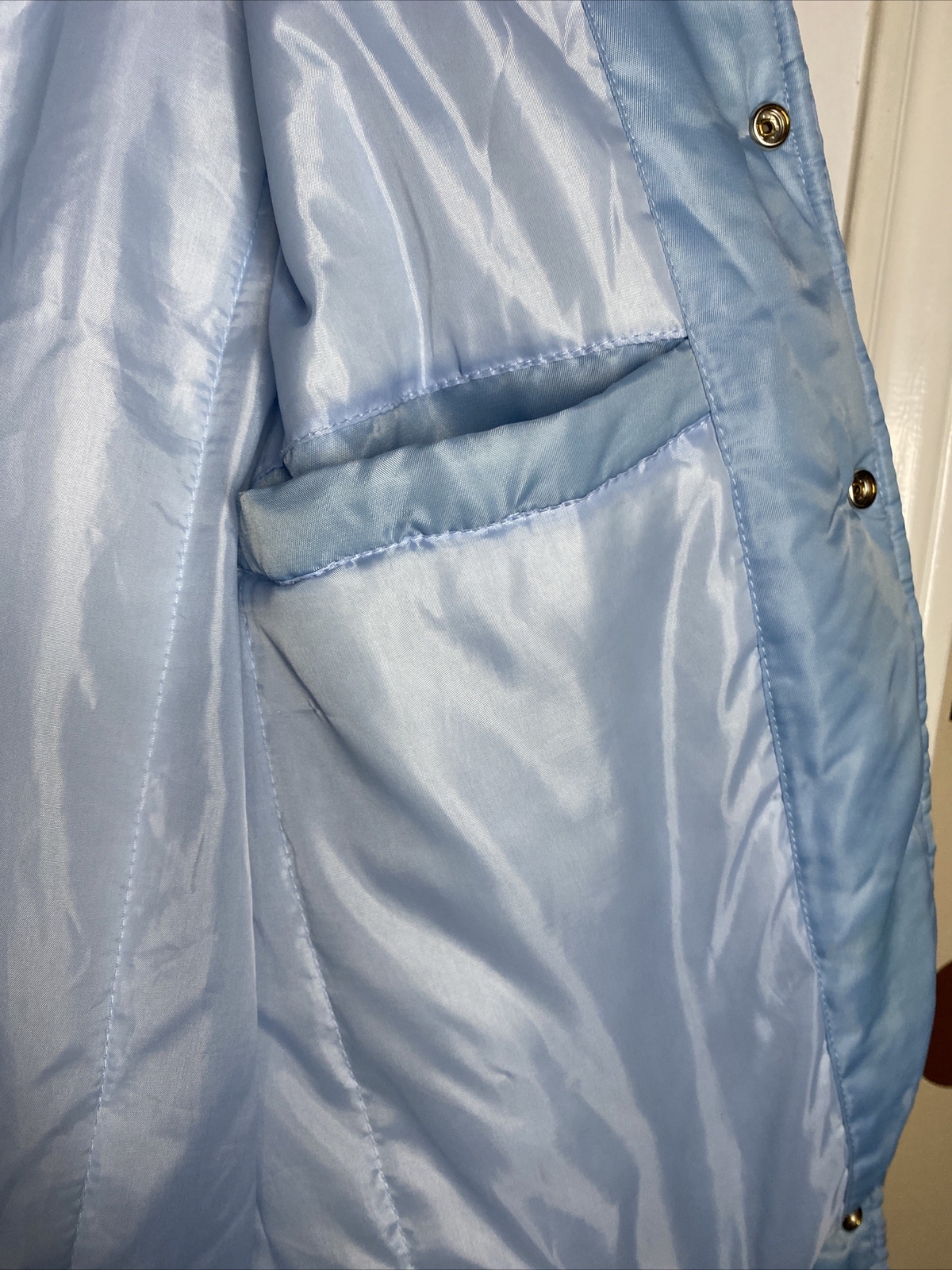 Light Blue Varsity Nylon Jacket - image 6