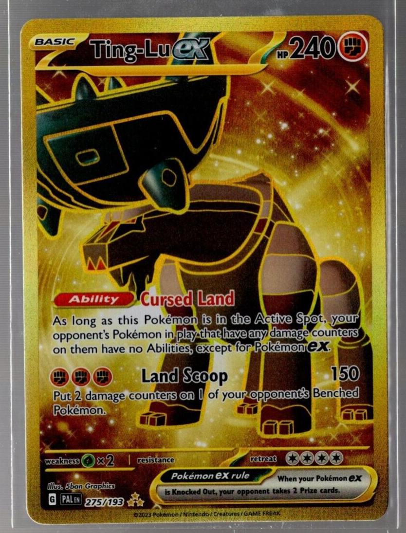 pokemon ting-lu ex ultra rara gold ev a paldea - Vinted