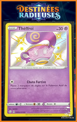 Carte Pokémon Théffroi SV052/SV122 EB4.5 Destinées Radieuses Epee Bouclier FR